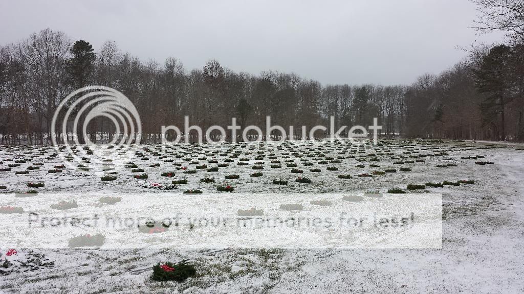 Wreaths across America at Calverton National cemetery Veterans and